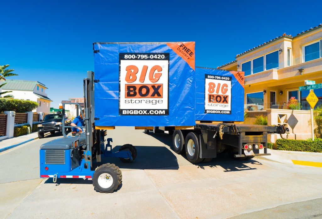 Coronado storage unit being delivered by Big Box Storage