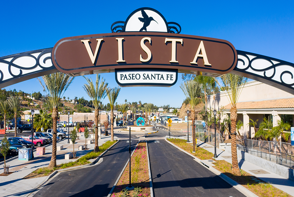 Vista California city arc